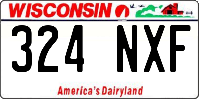 WI license plate 324NXF