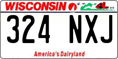 WI license plate 324NXJ