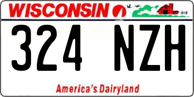 WI license plate 324NZH