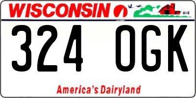 WI license plate 324OGK