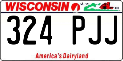 WI license plate 324PJJ