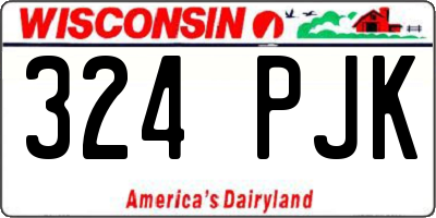 WI license plate 324PJK