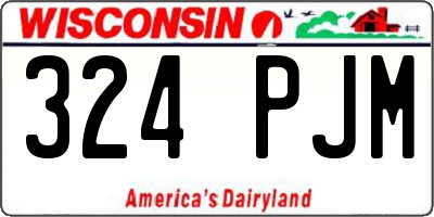 WI license plate 324PJM