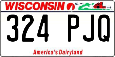 WI license plate 324PJQ