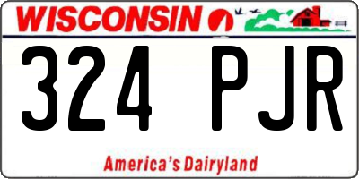 WI license plate 324PJR