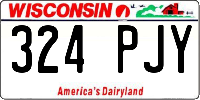 WI license plate 324PJY