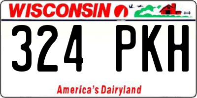 WI license plate 324PKH
