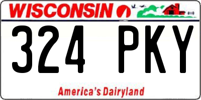 WI license plate 324PKY