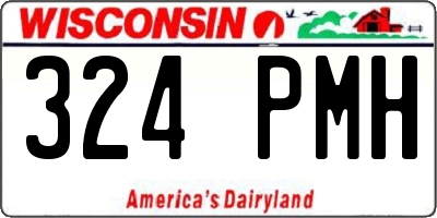 WI license plate 324PMH