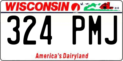 WI license plate 324PMJ