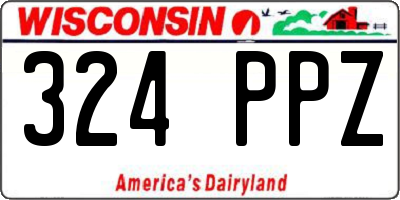 WI license plate 324PPZ