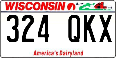 WI license plate 324QKX