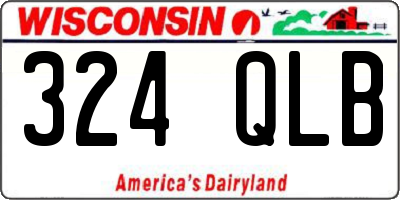 WI license plate 324QLB