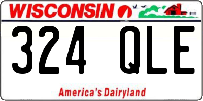WI license plate 324QLE