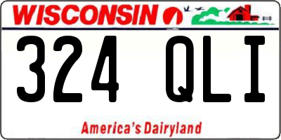 WI license plate 324QLI