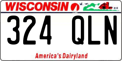 WI license plate 324QLN