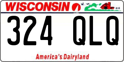 WI license plate 324QLQ