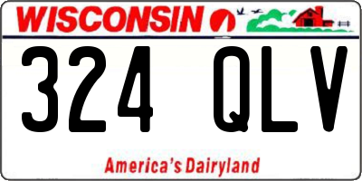 WI license plate 324QLV