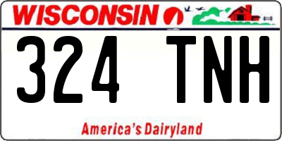 WI license plate 324TNH