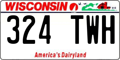 WI license plate 324TWH