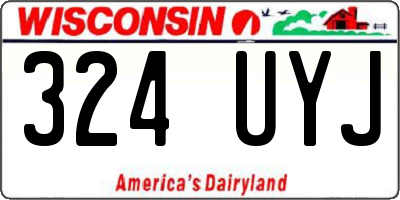 WI license plate 324UYJ