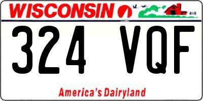WI license plate 324VQF