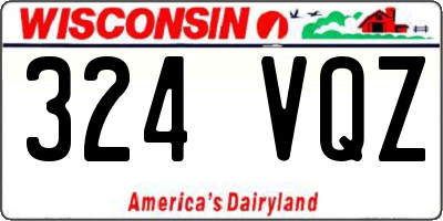 WI license plate 324VQZ