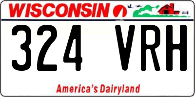 WI license plate 324VRH