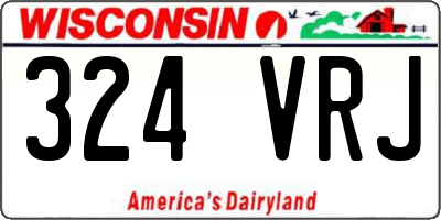 WI license plate 324VRJ