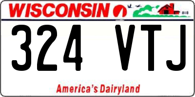 WI license plate 324VTJ