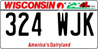 WI license plate 324WJK