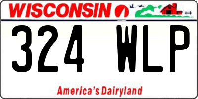 WI license plate 324WLP