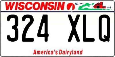 WI license plate 324XLQ