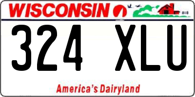 WI license plate 324XLU