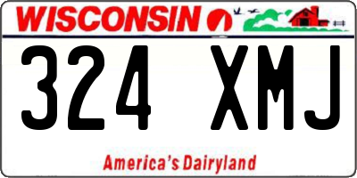 WI license plate 324XMJ