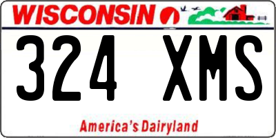 WI license plate 324XMS