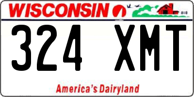 WI license plate 324XMT