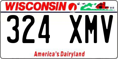 WI license plate 324XMV