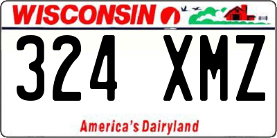 WI license plate 324XMZ