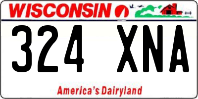 WI license plate 324XNA