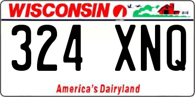 WI license plate 324XNQ