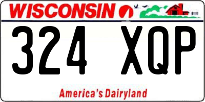 WI license plate 324XQP