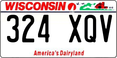 WI license plate 324XQV