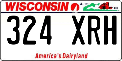 WI license plate 324XRH