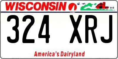 WI license plate 324XRJ