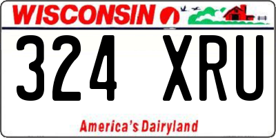 WI license plate 324XRU