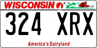 WI license plate 324XRX