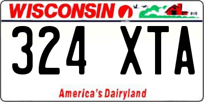 WI license plate 324XTA