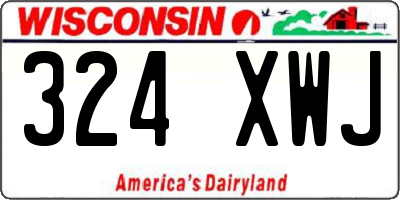 WI license plate 324XWJ