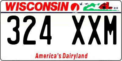 WI license plate 324XXM
